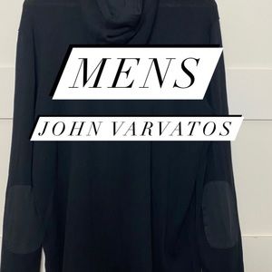 John Varvatos Luxe Schubert Hoodie in black w/ elbow patches Excellent condition